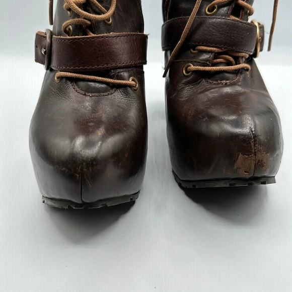 Multi-Buckled Miista ‘Andee’ Platform Boots SZ 37 US 7 - Picture 12 of 12